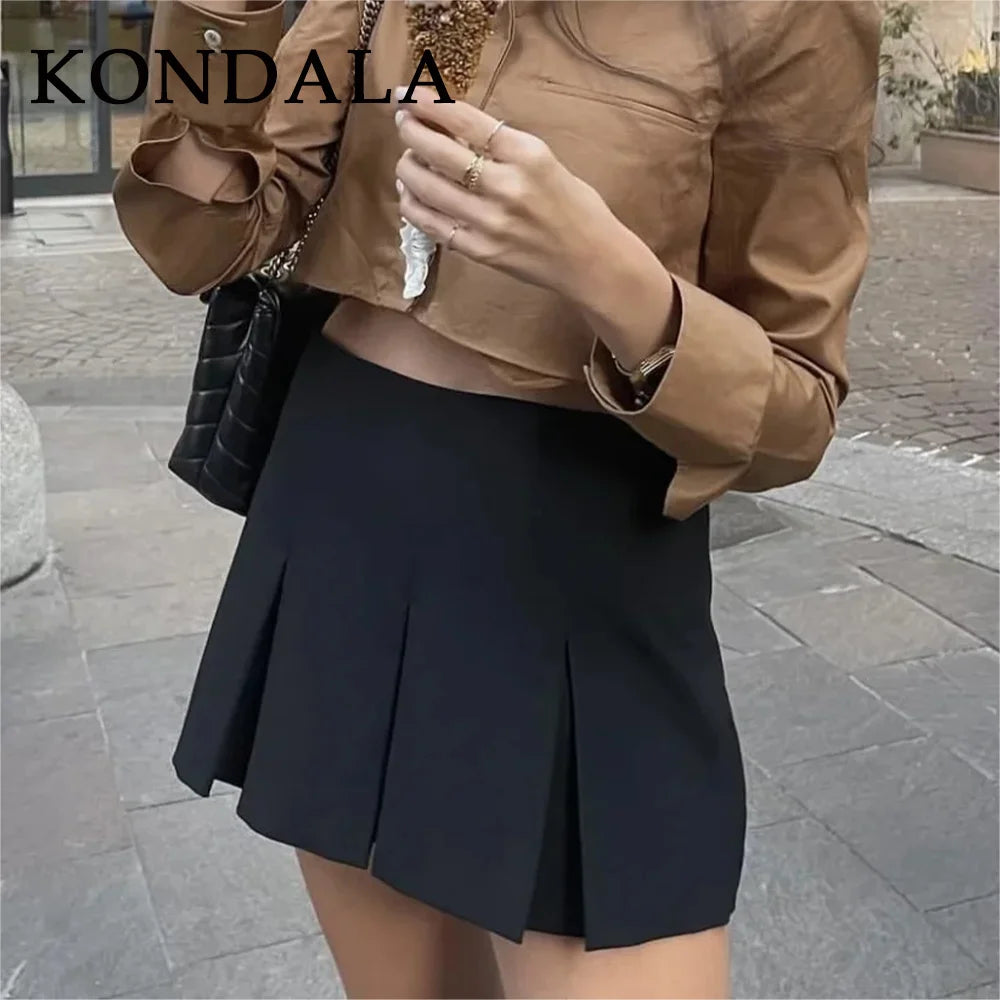Aureon Pleated Mini Skirt