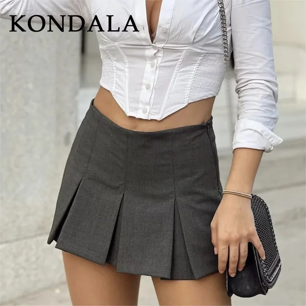 Aureon Pleated Mini Skirt