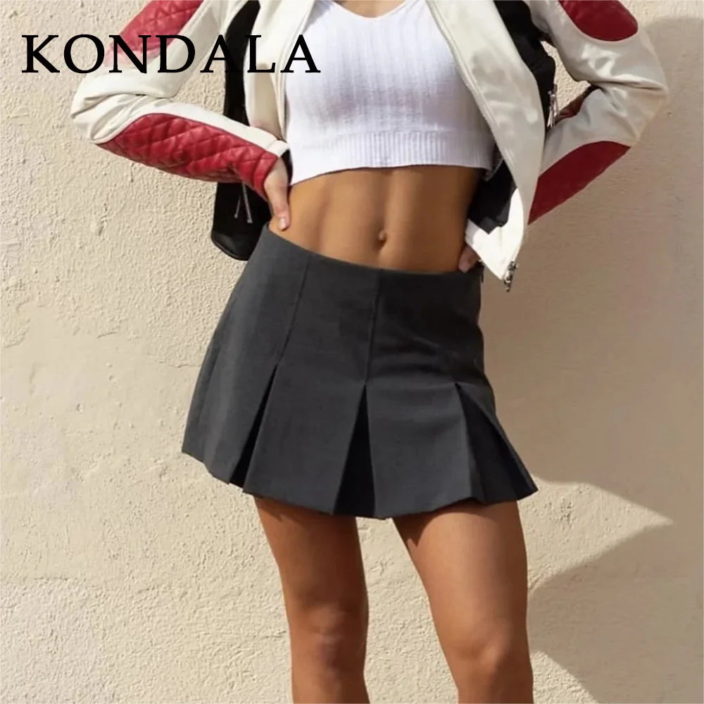 Aureon Pleated Mini Skirt
