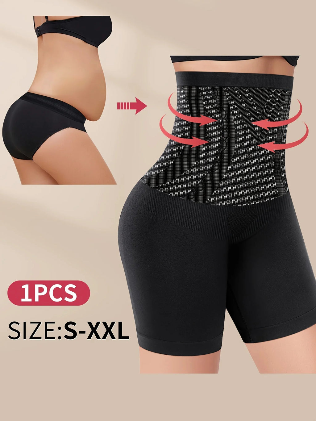 Aureon High-Waist Shaping Shorts