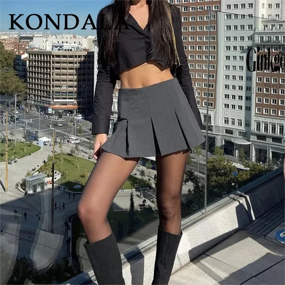 Aureon Pleated Mini Skirt