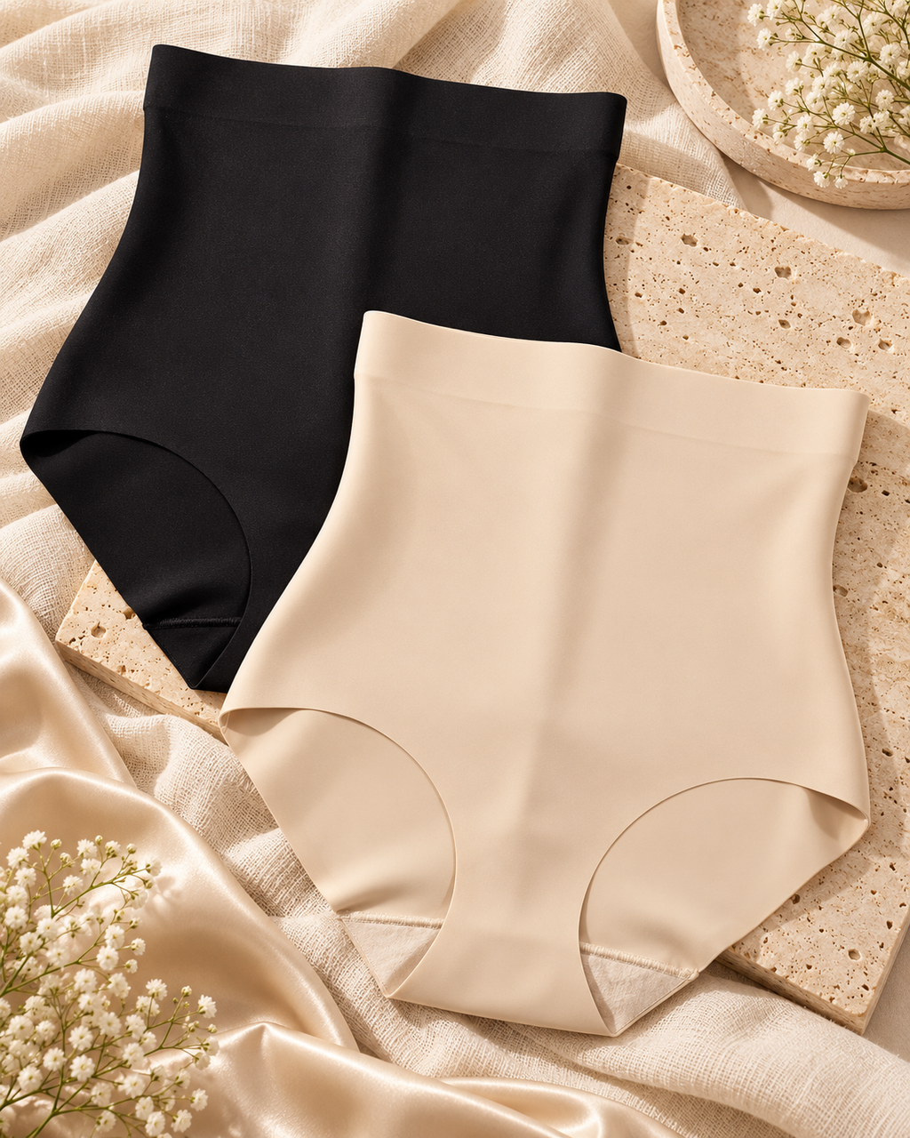 Aureon High-Waist Shaping Briefs — luxury product display