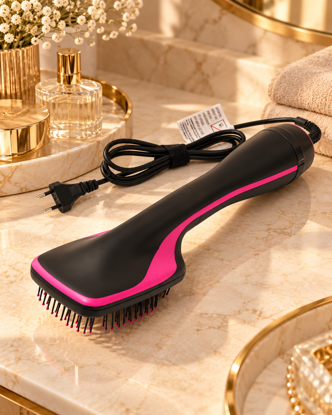 Aureon Hot Air Styling Brush — luxury product display