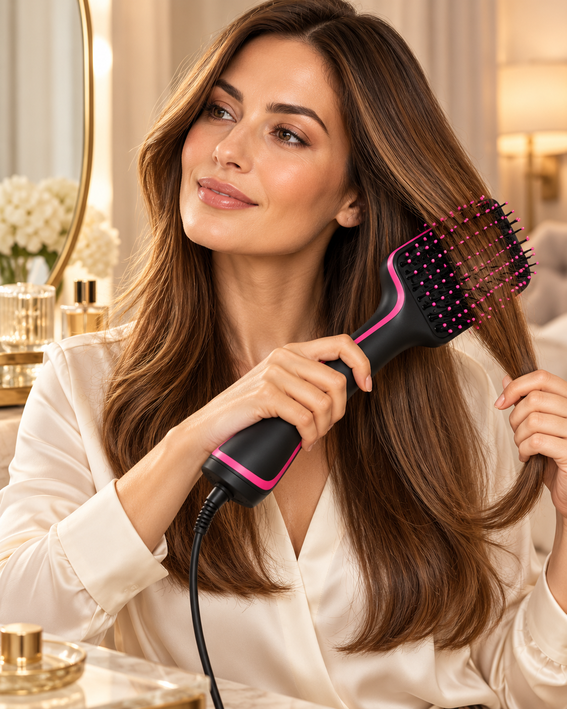 Aureon Hot Air Styling Brush — lifestyle scene