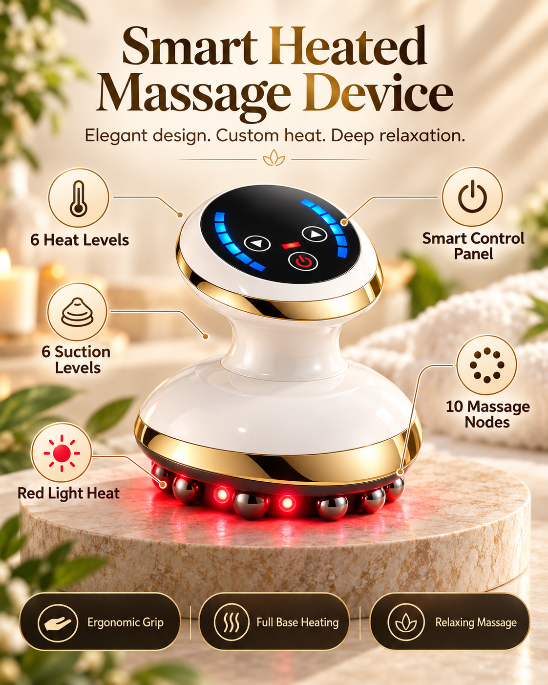 Aureon 3-in-1 Heated Body Cupping Massager